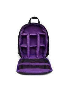 New Multifunctional Camera Bag, Waterproof Camera Storage Bag, Unisex Lightweight Camera Backpack, Suitable For / Outdoor Cameras, Large Capacity (Zipper And Lining Color Random) - Multicolor - View 10