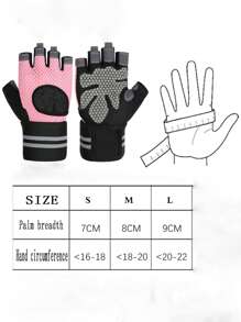 2pcs Breathable Workout Gloves For Men Women, Padded Weight Lifting Gloves With Wrist Wraps Support, Full Palm Protection, Grip For Gym Training, Fitness, Weightlifting, Exercise Fingerless
