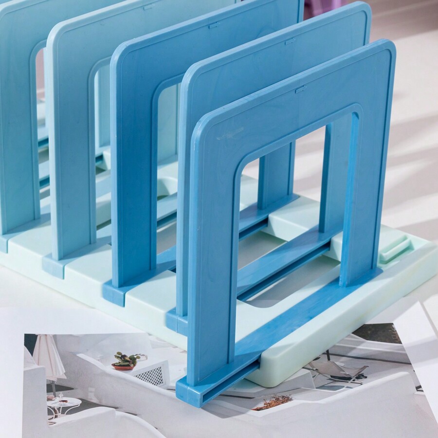 Ombre gradient desk book stand organizer desktop fixed book holder