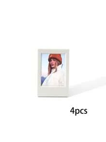 4pcs 3-Inch Retro Style Colorful Mini Desk Photo Frames, Decorative & Collection Gifts Birthday Graduation - Multicolor - View 14