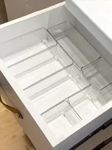 6pcs Drawer-Style Desktop Hair Accessories Storage Box Transparent Dressing Table Storage Box Anti-Fall Multi-Layer Jewelry Small Object Storage Exquisite Jewelry Storage Box Hair Clips Makeup Organizer