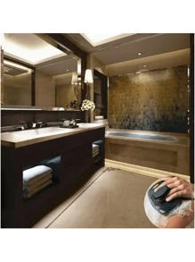 5-Color Silicone Exfoliating Massager For Men - Gentle Callus Remover, Soft Bristle Design Enhances Shaving Experience, Fragrance-Free Deep Cleansing Care Tool, Lightweight Skin Massager - Black - View 4