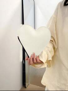 Bolsa De Mao Coraçao Feminina Simples e Elegante Bolsas Clutches