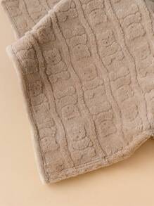 momscare 1 件毛绒新生儿襁褓毯爱心情人节 - 咖啡棕 - 查看 4