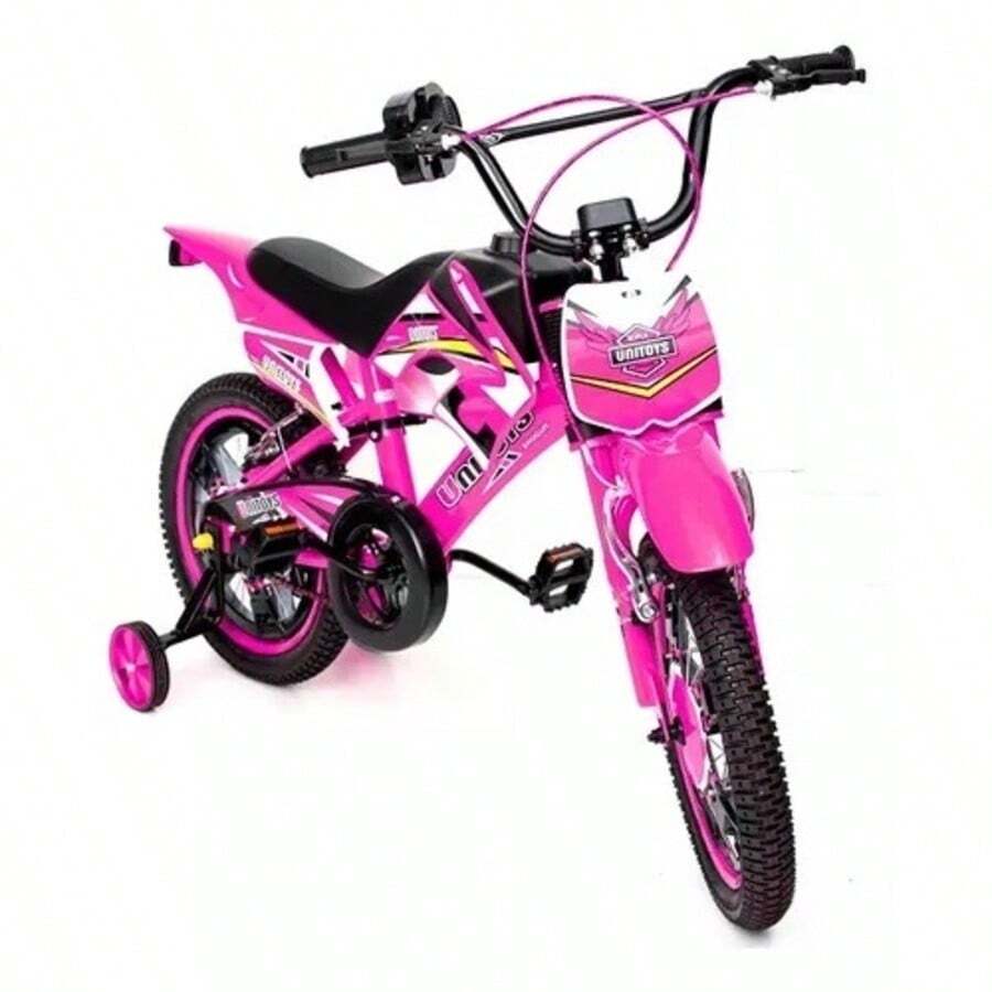 Children's Moto Cross Bike, 16" Rim, With Sound, Motorcycle Imitation - Unitoys - Hồng - Xem 1