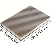 1 件 A4 超大笔记本，180 页/360 张，优质 PU 皮革，复古风格，软封面，中文文本，适合家庭作业、会议笔记、旅行、礼物、学习和工作 - A4 - 查看 3