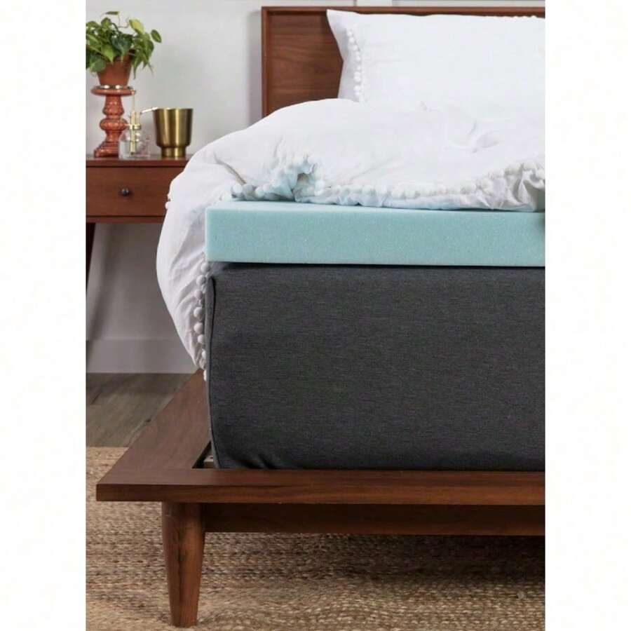 Memory Foam Mattress Topper - 2 Inch Or 3 Inch Gel Infused Cooling Mattress Pad - Twin XL - View 1