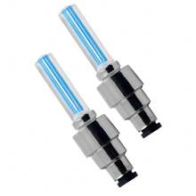 2pcs Blue Led Bicycle Wheel Light & Tire Valve Light For Motorcycles & Cars, Multi-function Night Riding Decorative Lighting