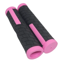 Openwork Rubberized Sport Bike Glove Grip - Pink - View 2