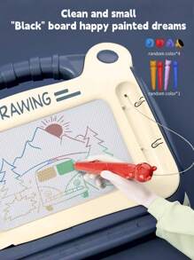 1 bảng vẽ cho trẻ em, bảng viết từ tính, đồ chơi vẽ tranh Scribble cho bé, quà tặng phù hợp cho bé trai và bé gái, quà tặng Giáng sinh (Màu sắc ngẫu nhiên của con dấu và bút) - Nhiều màu - Xem 6