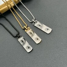 1 pieza Collar con dije de ojos humanos personalizados para mujeres/hombres, regalo del Día del Padre, regalo para papá, regalos para novio, con tu foto de ojos grabada, regalo personalizado para ella/él, joyería hecha a mano perfecta para aniversarios, cumpleaños, graduación, baile de gala, fiestas, artículos escolares, para adolescentes, estudiantes de secundaria inferior y superior, universitarios, de primer año, de segundo año, estudiantes de años inferiores