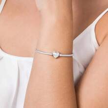 PULSEIRA DE BERLOQUES PRATA 925 FEMININA ROMMANEL 18 CM OU 20 CM 850069 850070
