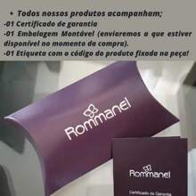 PULSEIRA DE BERLOQUES PRATA 925 FEMININA ROMMANEL 18 CM OU 20 CM 850069 850070