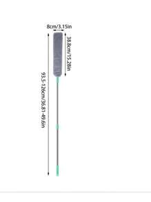 1pc Fibre Duster Brush, For Cleaning Narrow Gaps Under Beds, Sofas, Top Of Cabinets