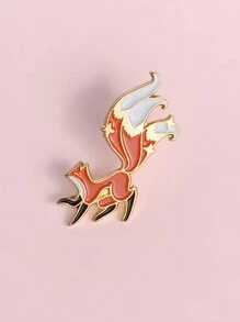 1 cái trâm cài áo thiết kế hình cáo Sly và cáo chín đuôi - Nhiều màu - Xem 2