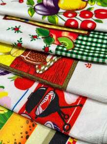 Assorted Printed Dishcloth - 彩色 - 查看 8