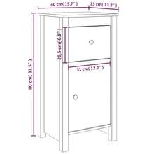 VidaXL Sideboards 2 Pcs. 40x35x80 Cm Solid Pinewood