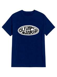 Olivi@ Rodrigo T-Shirt 100% Cotton NEW! - 藏蓝色 - 查看 2