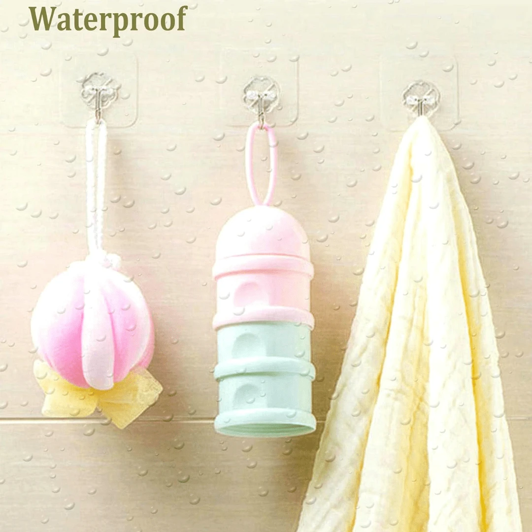 Wall Hooks For Hanging 15kg(Max) Heavy Duty Self Adhesive Hooks, 24 ...