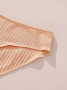 Ning xue yan ying 8 件/套女士多色休闲简约运动风格纯色低腰三角裤，高弹力大码三角裤 - 彩色 - 查看 10