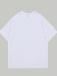 Cotton T-Shirt Car Streetwear Comfort Breathable Men's T-Shirt Elegant Summer - trắng - Xem 3