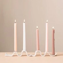 1 Stück weißer einzigartiger Keramik-Kerzenhalter im europäischen Stil, kreative Ornamente und Kunsthandwerk für Hochzeitstisch, Party, Wohnzimmer, Büro, Schlafzimmer, moderne Heim- und Bürodekoration, Tischdekoration, Raumdekoration, Dekoratives Geschenk, Heimdekoration, Blumenvase, Tischmittelpunkt