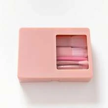 5 peças/conjunto novo mini conjunto de pincéis de maquiagem com estojo de espelho, pincéis de maquiagem portáteis para viagem, incluindo sombra, pincel para blush, conjunto completo de pincéis de maquiagem - Multicolorido - Ver 12