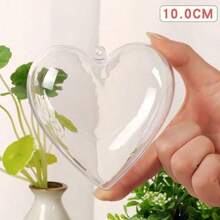 1 件优雅创意圣诞透明装饰空心球，DIY 空心球装饰吊坠，透明圣诞球吊坠，亚克力材质坚固、耐磨且易于清洁，可重复使用，精美装饰吊坠，适合节日派对装饰礼物 - 無色 - 查看 22