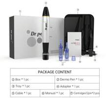 专业微针笔套件，带 2 个 12 针针盒，适用于面部皮肤 A1（需要连接电源才能使用，不能充电） - 英規插(220-240V) - 查看 11