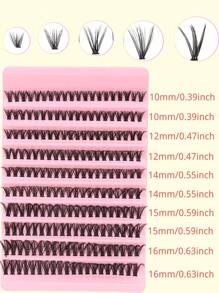 Fengxiu Eyelash 200pcs 30D, D-Curl, Natural False Eyelashes, 3D Russian Curl Mixed Length, Reusable, DIY Self-Adhesive, 10-16mm Length, 0.05mm Thickness, Suitable For Beginners, Multiple Styles & Packages. Single Cluster Eyelashes For Extension, Natural, Anime, Super Voluminous Makeup Style Lash Clusters, Eyelash Clusters, Individual Eyelashes, Lashes, Fake Lashes