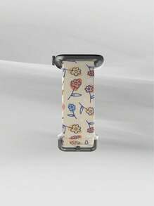 Dây đeo đồng hồ silicon thời trang giản dị tương thích với Apple Watch 38mm 40mm 41mm 45mm 44mm 42mm 49mm, Dây đeo thay thế mềm mại, thoáng khí, đàn hồi có họa tiết hoa và nơ tương thích với Apple Watch Ultra SE/9/8/7/6/5/4/3/2/1 Phụ kiện đồng hồ thông minh - màu sắc - Xem 5