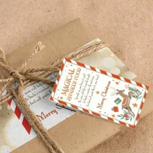 20 piezas de etiquetas/tarjetas de regalo con diseño de rosa rosa y hoja verde para el Día de la Madre