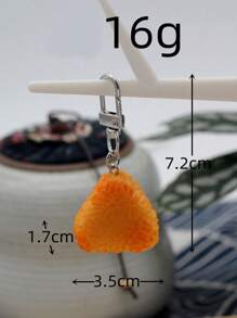 1pc Realistic Japanese Sushi & Rice Ball Charm Creative Gift Bag Pendant & Keychain Winter Gifts For Women - Multicolor - View 5