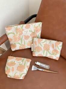 1 件/套 金色郁金香 轻便便携式旅行化妆包 大容量化妆包 护肤包 口红包 钱包包 多功能收纳包 可装口红、唇油、指甲油、化妆刷、化妆品、护肤品、防晒霜、硬币、耳机、卫生巾、小件物品 旅行必需品 邮轮必需品 度假必需品 通勤必需品 适合女生、职业女性 送给朋友、老师、妈妈和自己的周年纪念礼物 - 彩色 - 查看 2