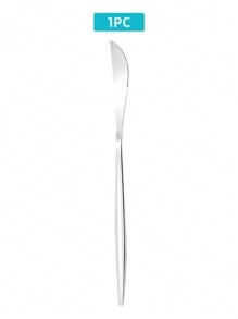 1/4/12/24pcs Stainless Steel Tableware Set ,Elegant 1/4/12/24-Piece Golden Cutlery Set ,Flatware Set With Golden Finish, Reusable Dinner Knives, Forks, Spoons, Teaspoons For Home And Everyday Use