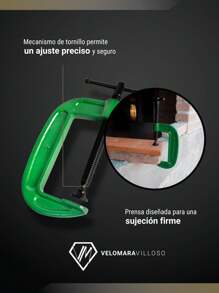 Prensa Carpintero Nodular De Hierro Reforzado 4 Pulgadas Herramientas Manuales - Verde - Ver 5