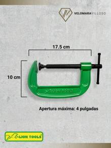 Prensa Carpintero Nodular De Hierro Reforzado 4 Pulgadas Herramientas Manuales - Verde - Ver 6