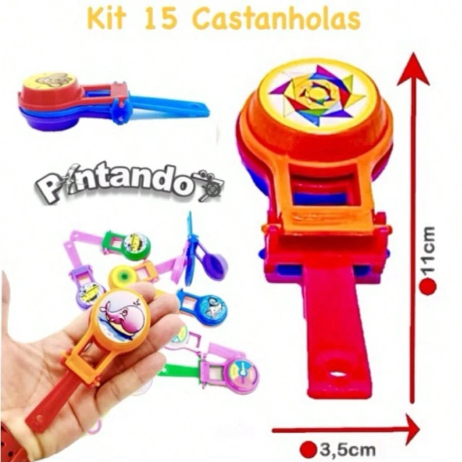 Kit 15 Castanets Fist Clap Toy Souvenir - Nhiều màu - Xem 1