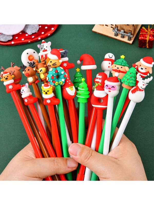 1set/1pc Christmas Gifts, Cute Cartoon Shape, Educational Stationery, Carbon, School Supplies, Elementary School Prizes, Christmas Stationery Birthday Giftsrandom Color)