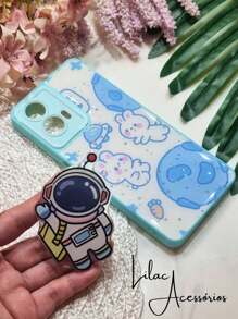 Moto G24 Case With Pop-Up Pattern And Glitter Included - Màu xanh lam - Xem 4