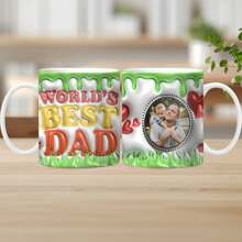 1 Cốc tùy chỉnh Best Dad Ever có ảnh, Cốc cà phê cho bố tuyệt vời nhất thế giới được cá nhân hóa từ con gái, con trai, trẻ em, vợ, Cốc cà phê in hiệu ứng 3D tùy chỉnh cho bố, Quà tặng Ngày của Cha, Cốc Papa, Cốc cho bố, Quà tặng cho bố, Quà tặng cho bố từ con gái, con trai, Cốc cà phê cho bố, Cốc Ngày của Cha, Quà tặng sinh nhật Giáng sinh cho bố, Cha dượng, Ông nội, Chồng, Đàn ông, Cốc cà phê bằng gốm được cá nhân hóa cho bố có ảnh, 11oz, Trắng - trắng - Xem 5