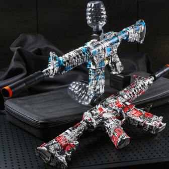 Pistola de juguete lanzadora de bolas de gel eléctrica M416, de alta precisión, recargable y reutilizable, regalo perfecto para jugar al aire libre en cumpleaños, Pascua, Halloween, Acción de Gracias y Navidad (balas no incluidas)