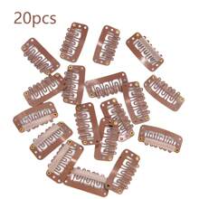 20/40 Pieces Hair Clips Hair Extensions Snap Clip For Women Metal Wig Comb Clips For Hair Extensions