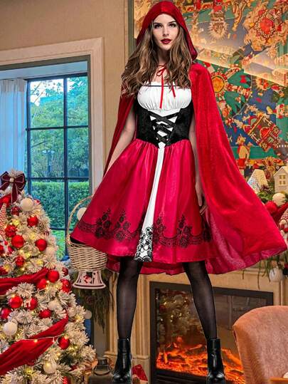 一件温暖的斗篷。它就像小红帽的斗篷、城堡里公主或女王的斗篷，也是巫师和女巫的服饰配件。适合在节日或角色扮演游戏中穿着。