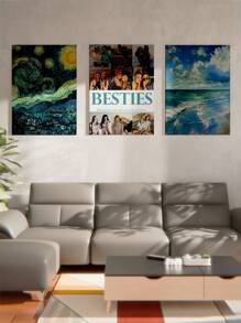 1 件个性化照片帆布印刷 - 帆布印刷您的照片，定制墙壁艺术，适用于卧室、客厅、婚礼、婴儿、宠物、家庭、爱情、情侣、朋友、图片、照片、相框墙壁艺术、圣诞礼物、最佳朋友礼物、家庭礼物、生日礼物、送给家人/朋友/女朋友/男朋友的礼物 - Style-1 - 查看 4