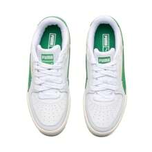 Puma 板鞋男鞋女鞋低筒板鞋情侶運動休閒鞋厚底小白鞋387327-10 - 白-綠色 - 查看 4