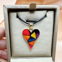 1 pieza Collar elegante y colorido, collar del amor, collar del amor colorido, collar personalizado, regalo de fiesta, collar para mujer para el Día de San Valentín