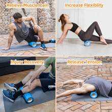 ACTIVE FOREVER Foam Roller For Deep,Foam Roller For Back,Foam Roller For Legs,Exercise Roller,Used In Verious Plases Such As Homesoffice Yoga Classes And Gyms.(13.5cm*32.8cm)