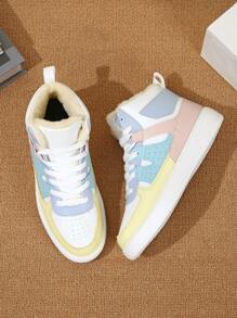 Giày thể thao cao cổ buộc dây dành cho nam, bốt cổ ngắn giữ ấm. Giày trượt ván phối màu thuộc dòng City Commute, giày casual ngoài trời, quà Giáng sinh. - Nhiều màu - Xem 1