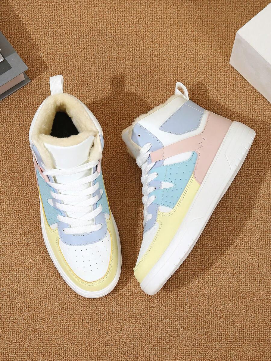 Giày thể thao cao cổ buộc dây dành cho nam, bốt cổ ngắn giữ ấm. Giày trượt ván phối màu thuộc dòng City Commute, giày casual ngoài trời, quà Giáng sinh. - Nhiều màu - Xem 1